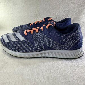 Adidas Women's Aerobounce Navy & Orange Athletic Running Shoes Lightweight Sz 9